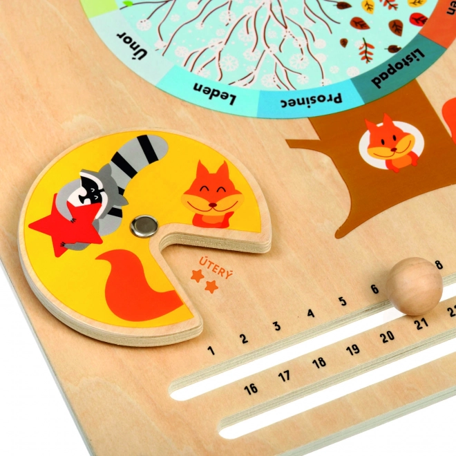 Lucy & Leo Nature Calendar - Wooden Educational Board