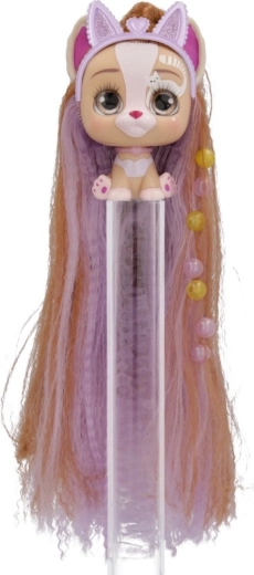 Extra long, silky hair for styling