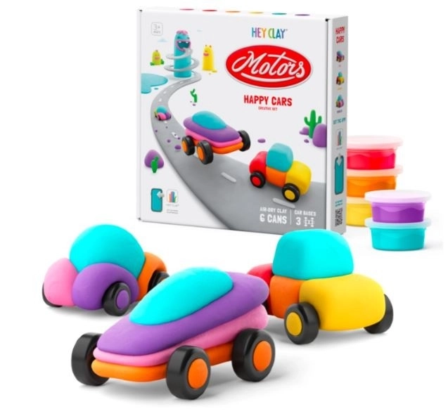 Hey Clay Fun Cars Modeling Set