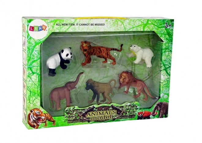 Wild Safari Animals Figurine Set