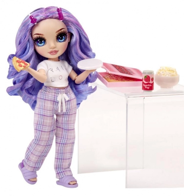 Rainbow High Junior Fashion Doll in Pajamas - Violet Willow