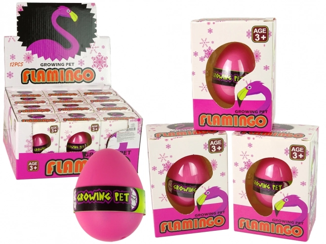 Growing Flamingo Egg 6cm Pink