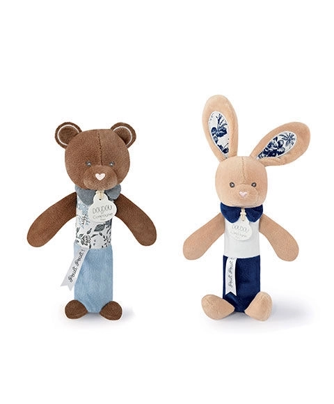 Rabbit Baby Rattle and Squeaker Toy