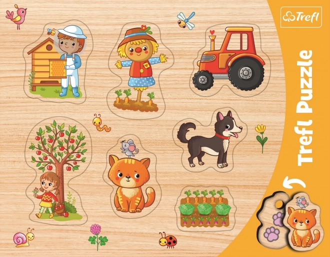 Trefl Animal Farm Puzzle Toy