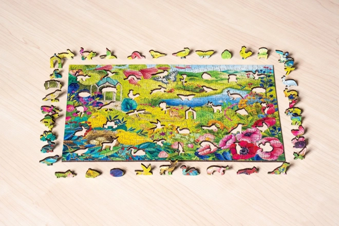 Wooden Puzzle Wild Garden 500 Pieces