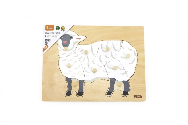 Wooden Montessori Puzzle - Sheep