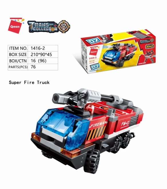 Blazing Mars Fire Rescue Set 6-in-1