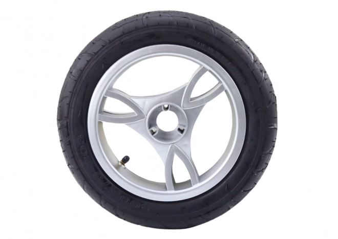 Plastic Wheel with Inflatable Rubber Tire Front