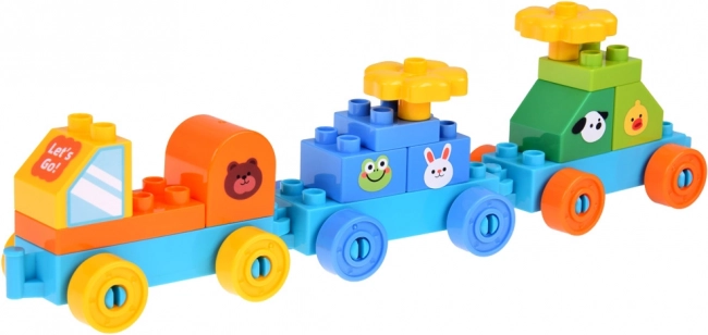 Large Colorful Blocks Happy Park Playground with Slides 235 pcs