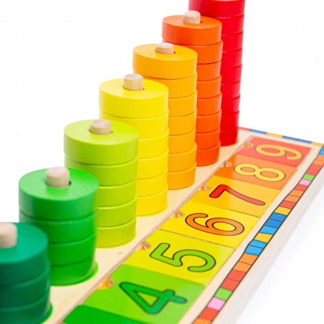 Number Stacking Board by Bigjigs Toys