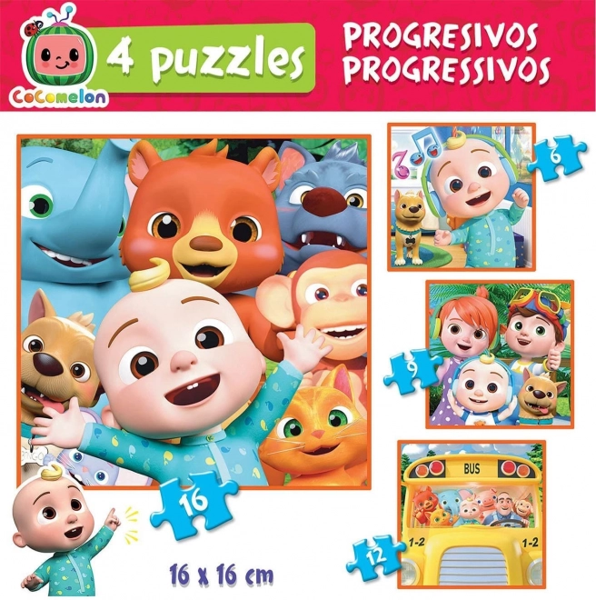 Cocomelon Progressive Puzzle Set by Educa