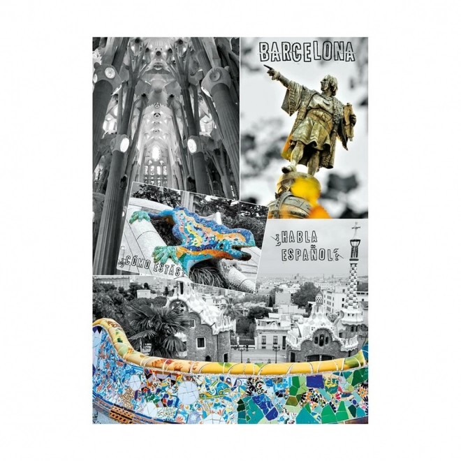 Dino puzzle barcelona collage 1000 pieces