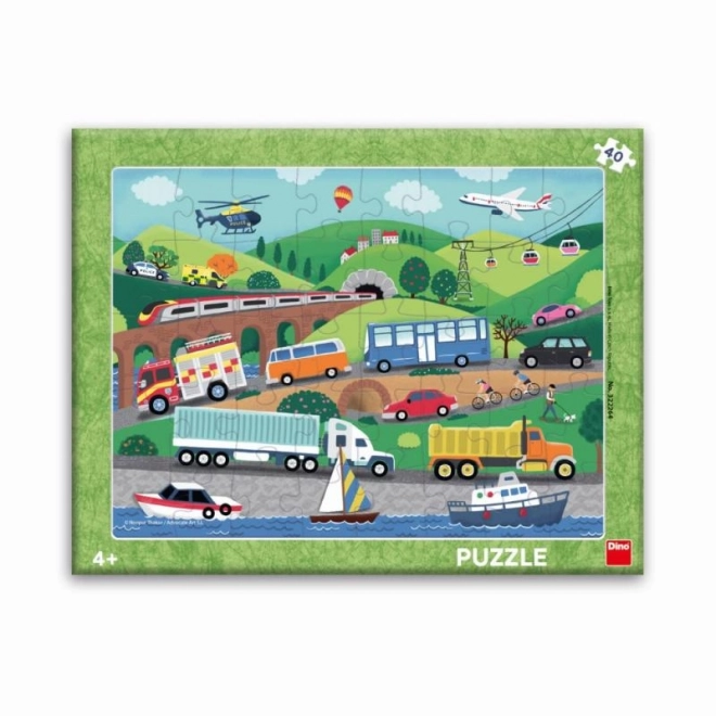 Dino Transport Puzzle 40 Pieces