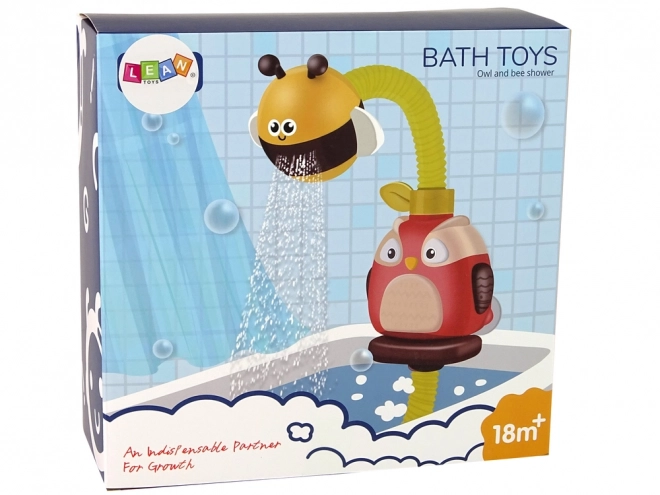 Owl and Bee Bath Shower Toy