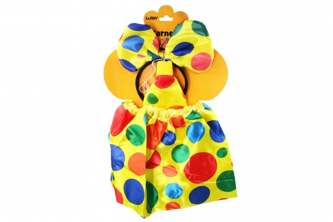 Mouse Costume Set with Colorful Polka Dots