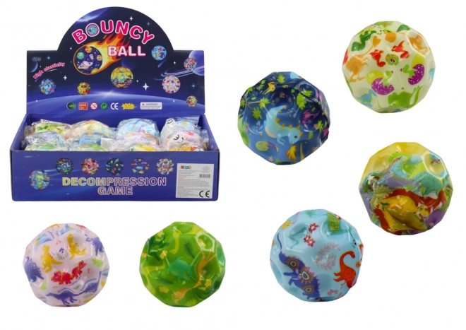 Glowing Sensory Dinosaur Ball 7cm