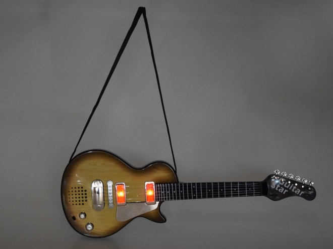 Electric Toy Guitar with Melodies and Lights for Kids