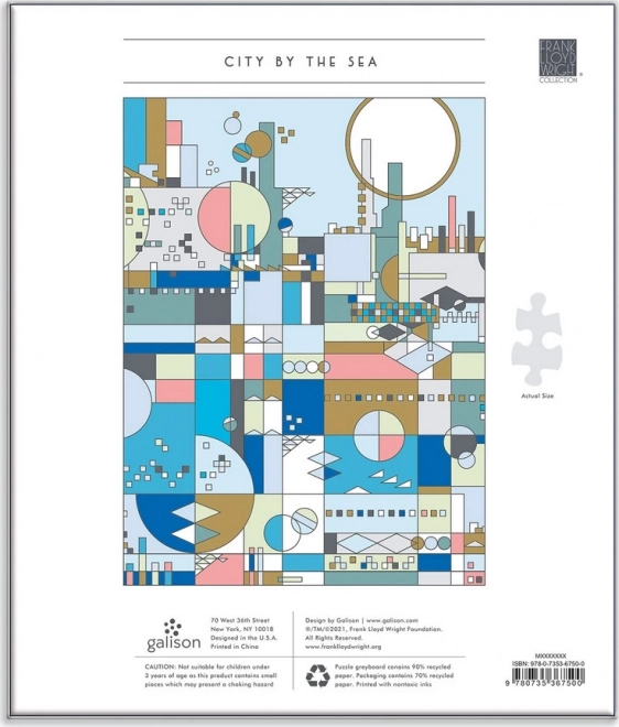 Coastal City Jigsaw Puzzle by Frank Lloyd Wright