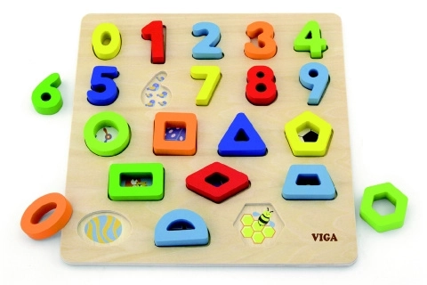 3D Shape and Number Puzzle