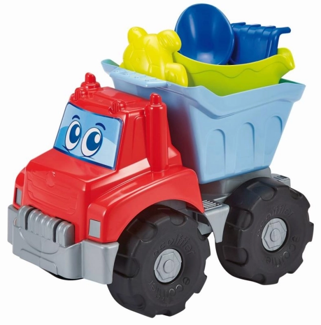 Toy Truck with Watering Can and Sandbox Accessories