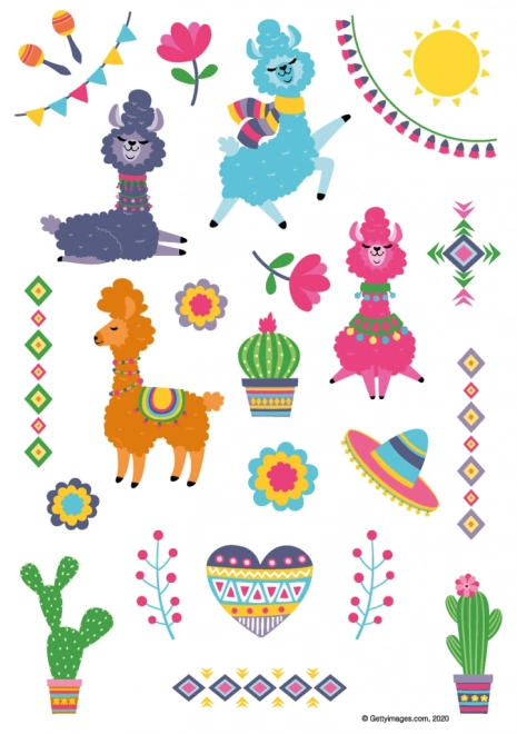 Happy Llamas 2025 Wall Calendar