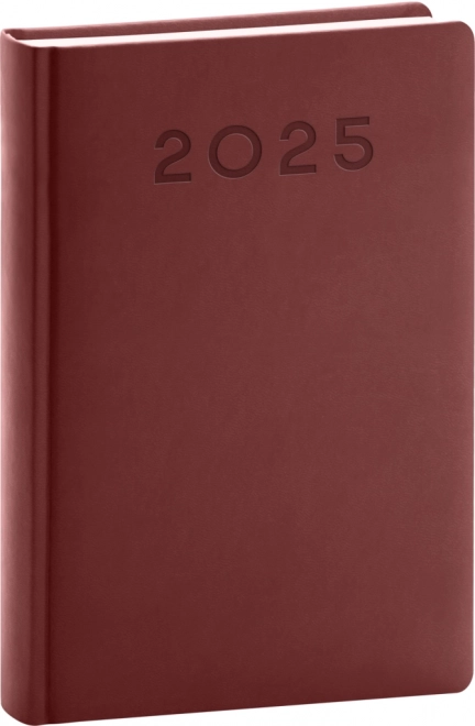 Daily Diary Aprint Neo 2025 Burgundy