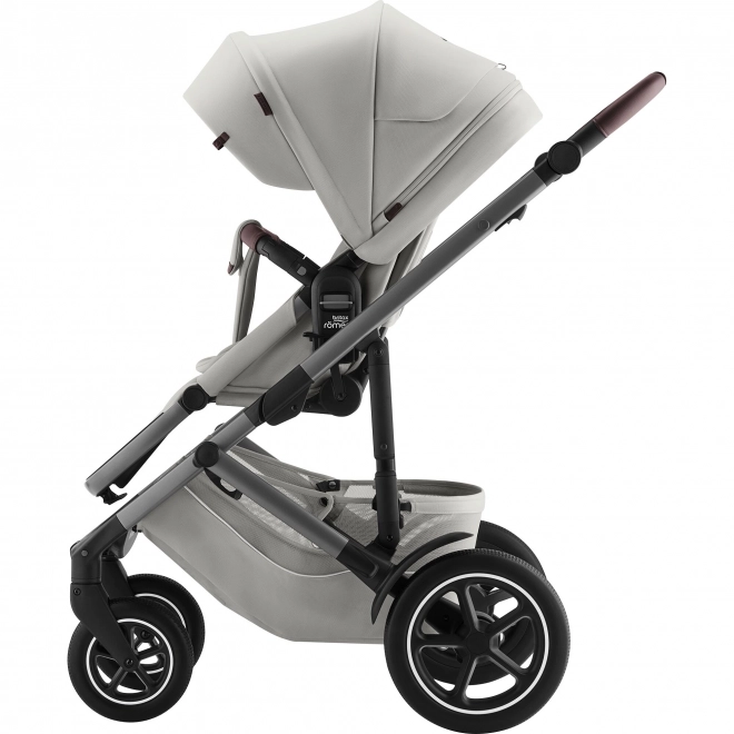 Smile 5Z Lux Stroller Set with Deep Carrycot Linen Grey