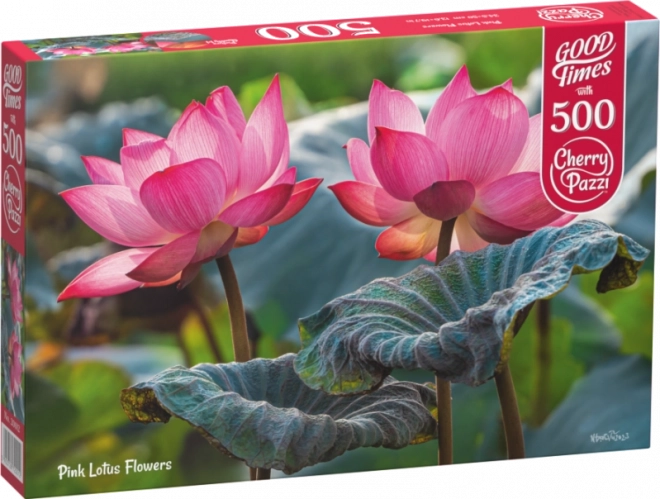 Cherry Pazzi Puzzle Pink Lotus Flowers 500 Pieces