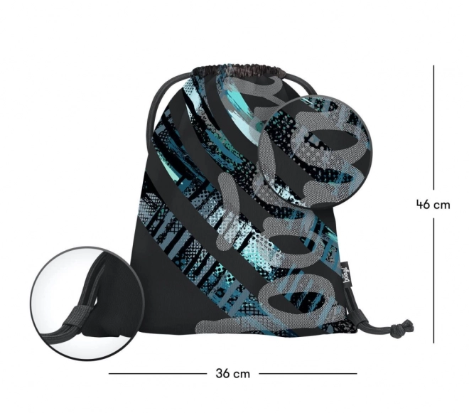 Baagl Skate Structures School Backpack Set