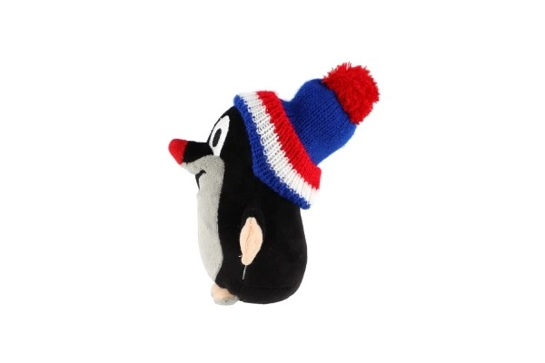 Mole Plush Toy with Winter Cap 15cm