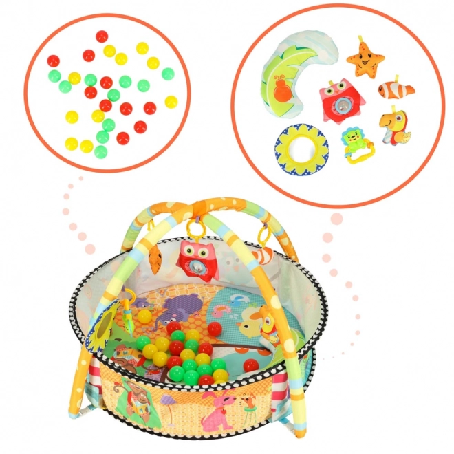 Educational Baby Play Mat with Playpen and Toys