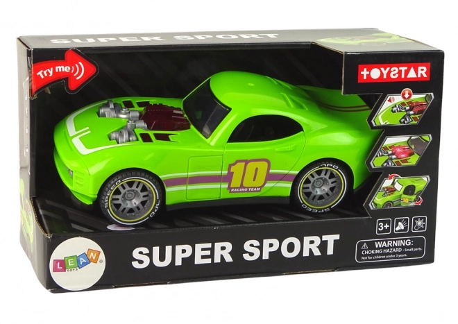 Green Sports Car with Sound and Lights 1:14 Scale