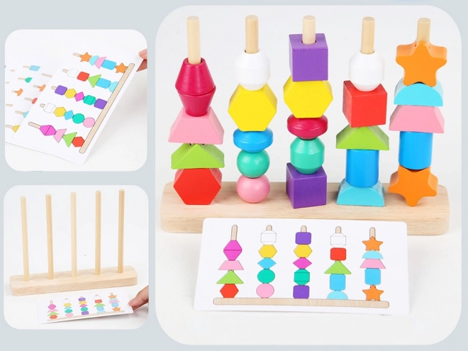 Educational Wooden Puzzle Blocks Set