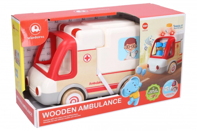 Toy Ambulance with Light and Sound Effects