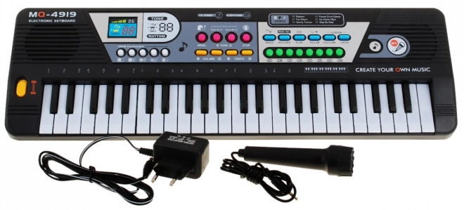 49-Key Kids Keyboard with Microphone and Recording