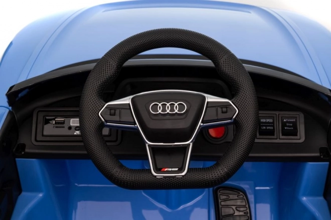 Battery-Powered Audi E-Tron GT Blue Ride-On Car