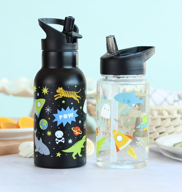 A little lovely company space-themed kids' water bottle