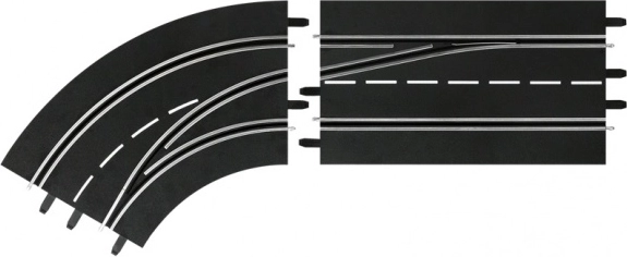 sorpasso in curva sinistra, interna per CARRERA DIGITAL 132/124