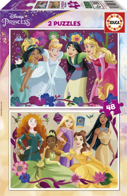 Disney Princesses Puzzle Set 2x48 Pieces