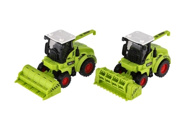 Plastic Farmer Combine Toy on Friction Motor