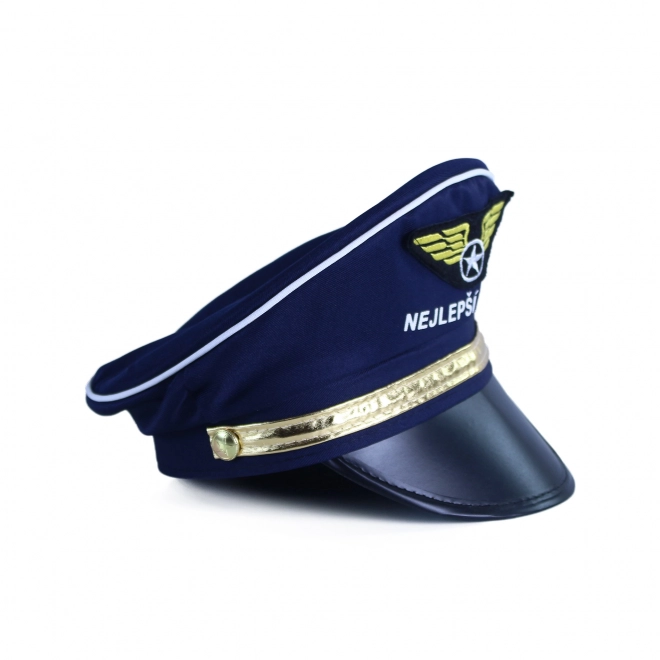 Children's Pilot Cap with Best Pilot Insignia