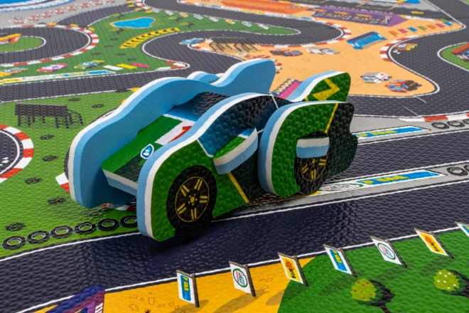 Racing Track Foam Puzzle Mat for Kids 10m+ with Assemble Car