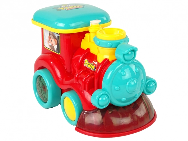 Children's Bubble Locomotive Toy with Sound and Light