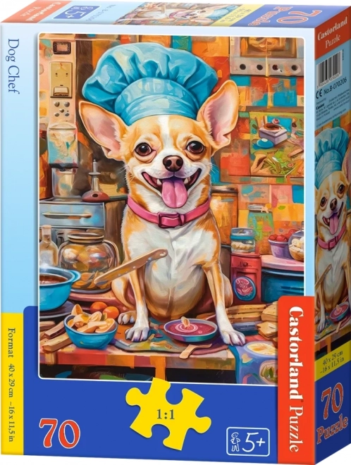 Castorland Puzzle Dog Chef 70 Pieces