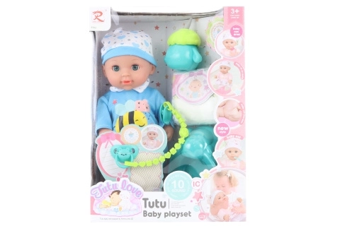 Crying Baby Doll with Sound and Accessories