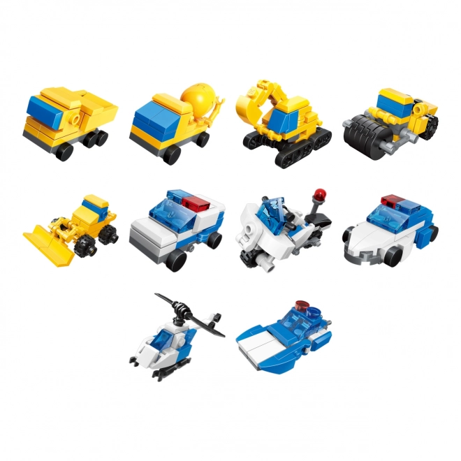 Qman Police Engineering Building Set