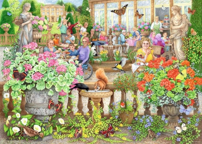 Ravensburger Orange Garden Café 1000 Piece Puzzle