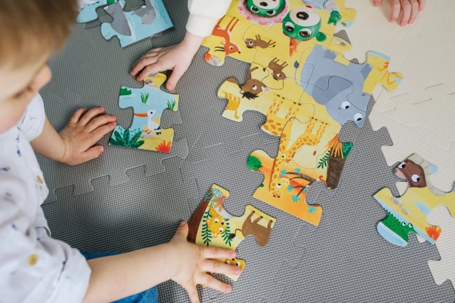 Double-Sided Puzzle Zoo Fun for Kids