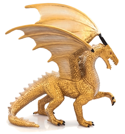 Mojo Golden Dragon Figure