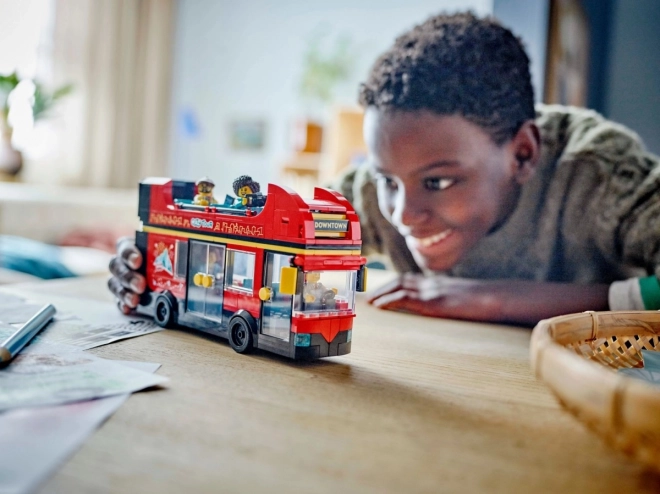 Red Double-decker Bus Building Set